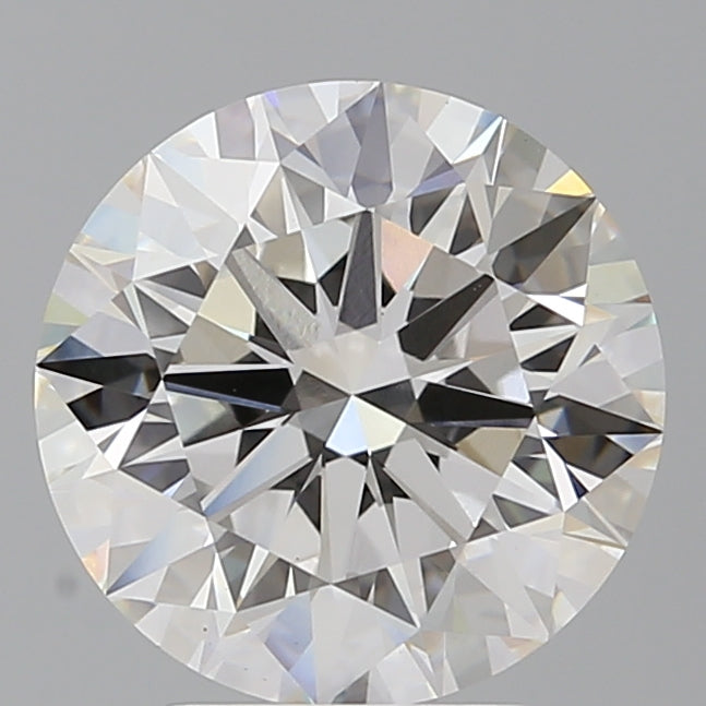 4.06 Carat Round Shaped, Excellent Cut, F Color, VVS2 Clarity, IGI Certified Lab Grown Diamond