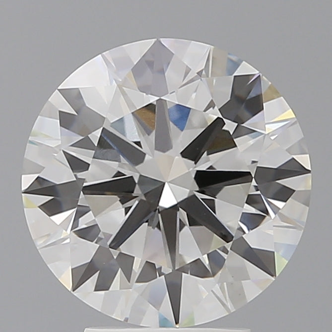 4.10 Carat Round Shaped, Ideal Cut, F Color, VVS2 Clarity, IGI Certified Lab Grown Diamond