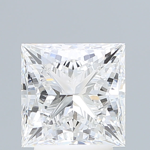 3.10 Carat Princess Shaped, Ideal Cut, E Color, VVS2 Clarity, IGI Certified Lab Grown Diamond