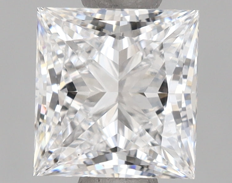 1.12 Carat Princess Shaped, Ideal Cut, D Color, VVS2 Clarity, IGI Certified Lab Grown Diamond