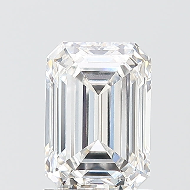 1.56 Carat Emerald Shaped, Ideal Cut, E Color, VS1 Clarity, IGI Certified Lab Grown Diamond