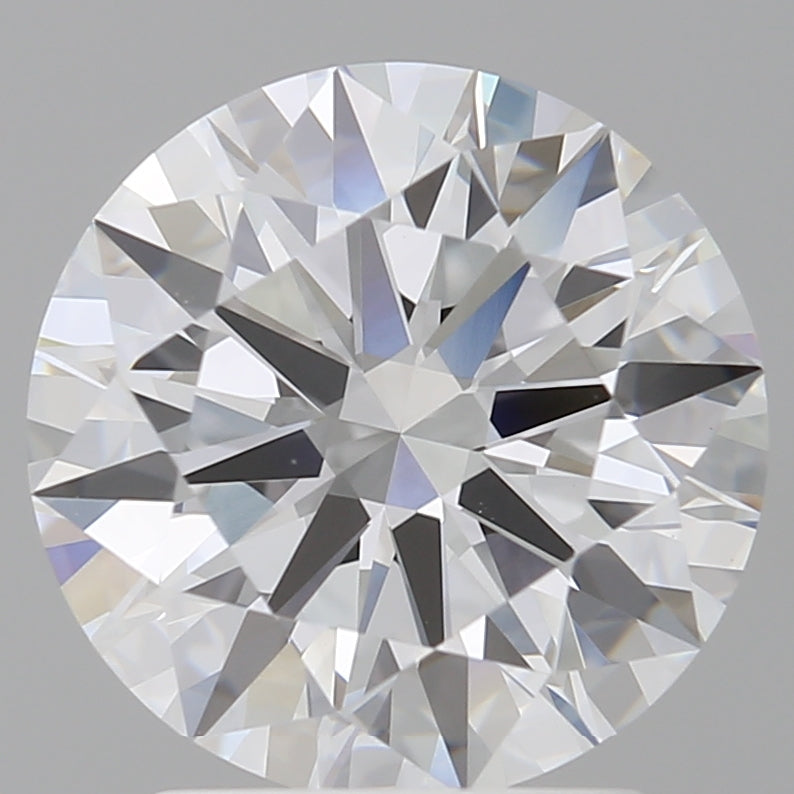 2.59 Carat Round Shaped, Ideal Cut, D Color, VVS2 Clarity, IGI Certified Lab Grown Diamond