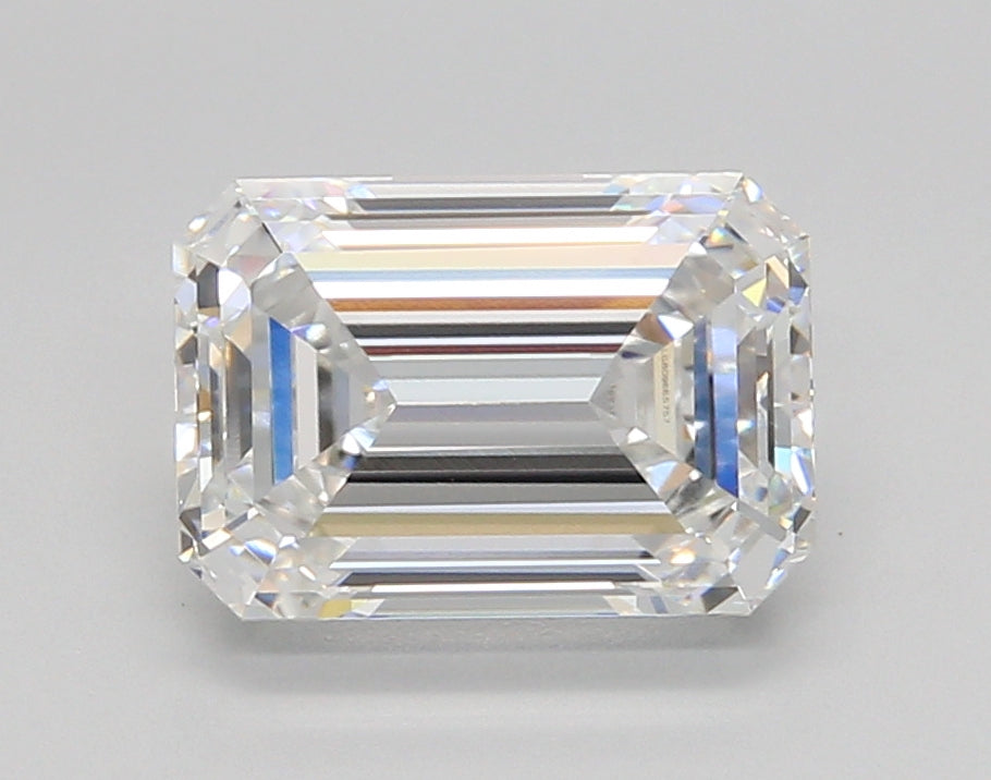 3.01 Carat Emerald Shaped, Ideal Cut, E Color, VVS1 Clarity, IGI Certified Lab Grown Diamond