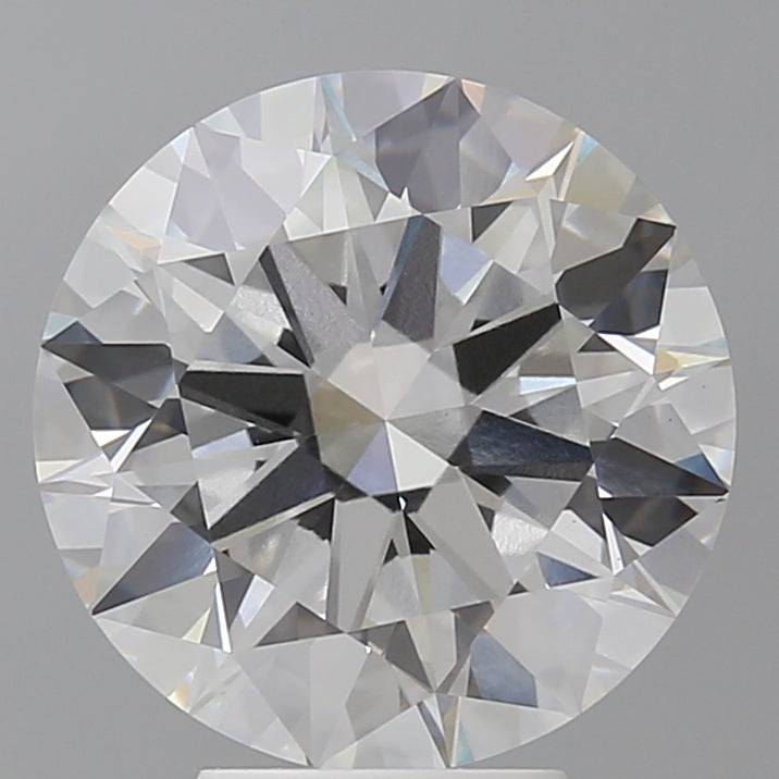 5.55 Carat Round Shaped, Ideal Cut, F Color, VVS2 Clarity, IGI Certified Lab Grown Diamond