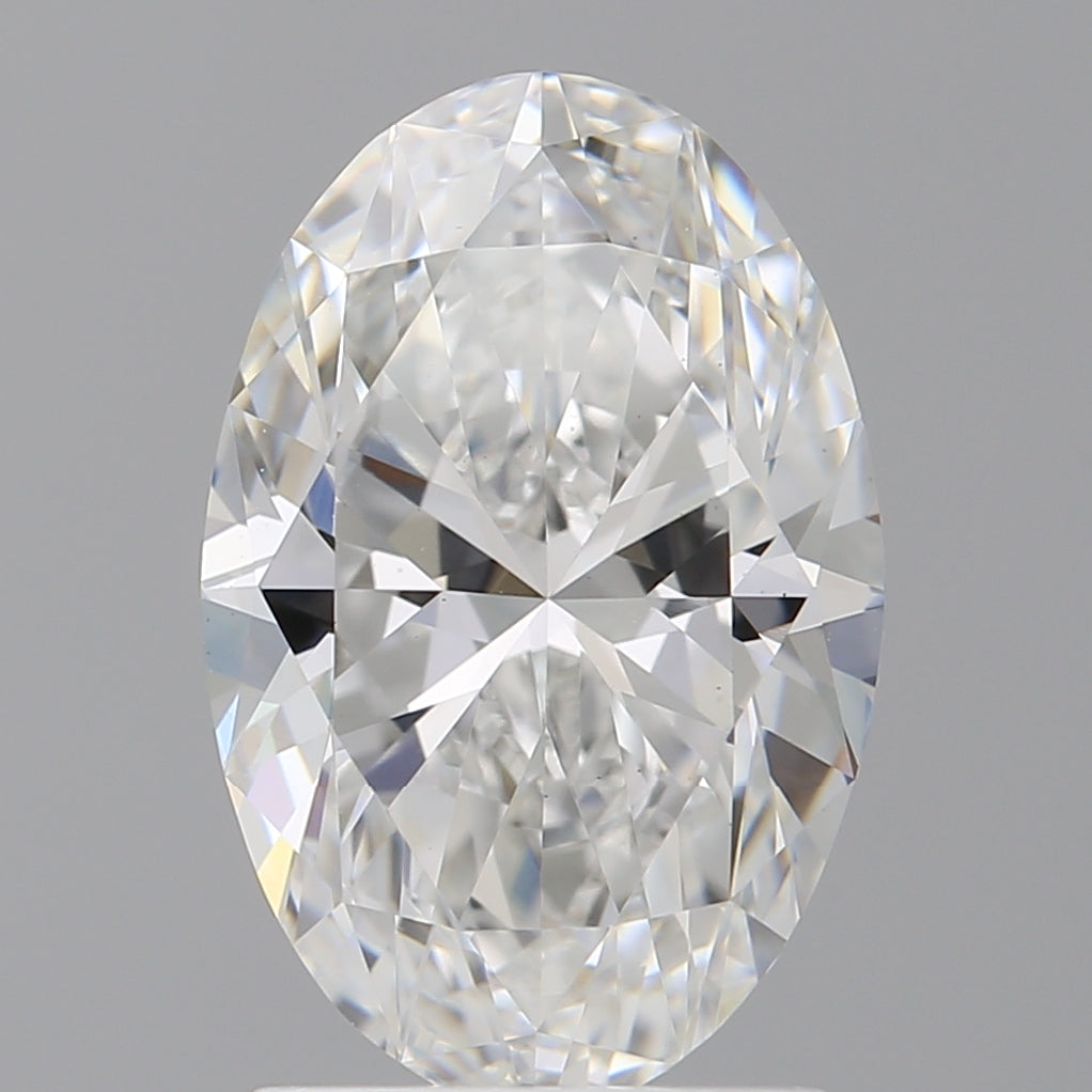 2.06 Carat Oval Shaped, Ideal Cut, E Color, VS1 Clarity, IGI Certified Lab Grown Diamond
