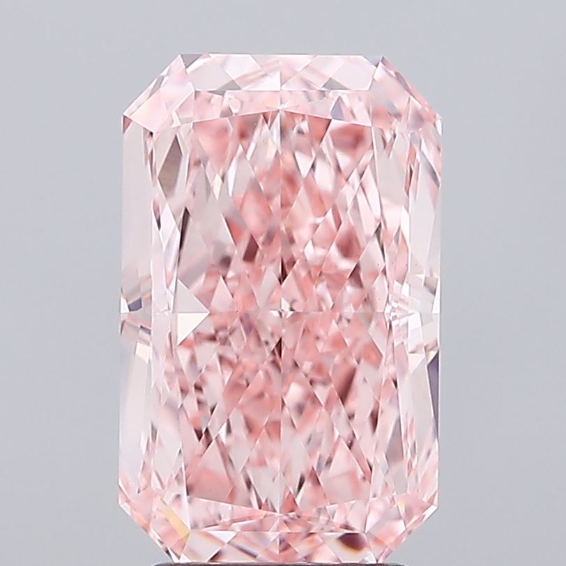 3.26 Carat Radiant Shaped, Ideal Cut, VVS2 Clarity, IGI Certified Lab Grown Diamond