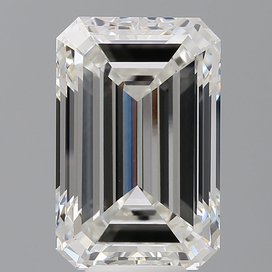 8.55 Carat Emerald Shaped, Excellent Cut, F Color, VVS2 Clarity, IGI Certified Lab Grown Diamond