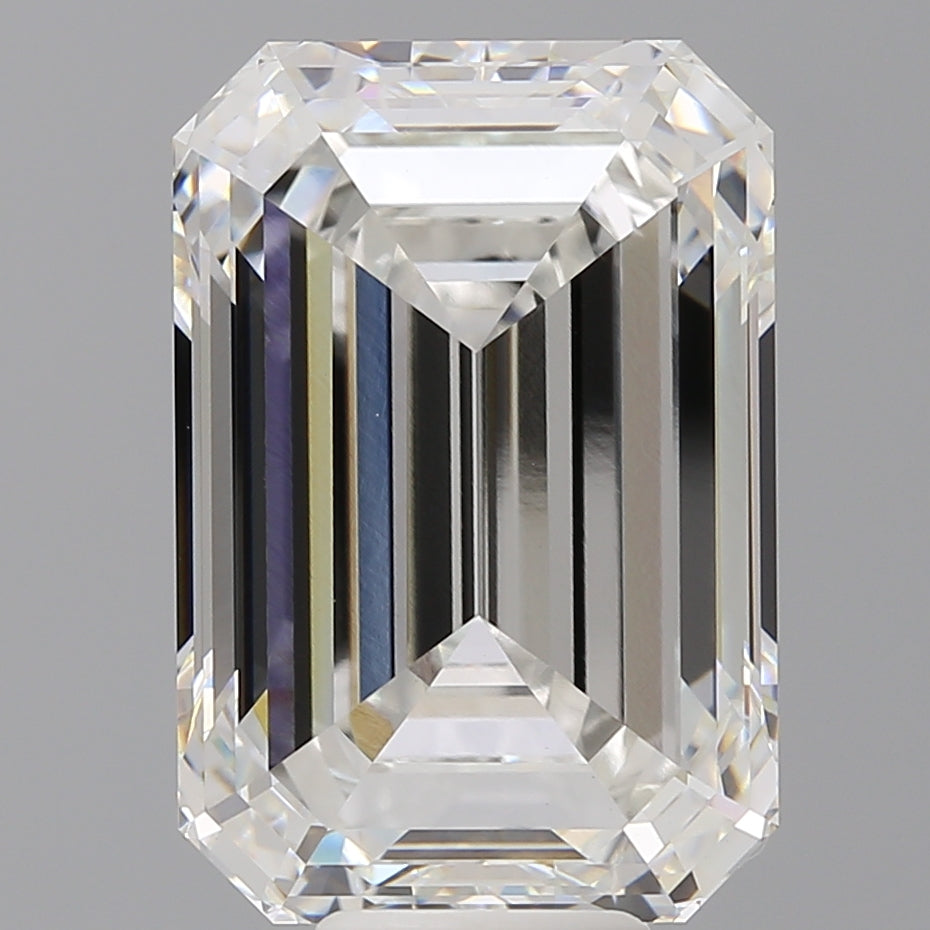 11.52 Carat Emerald Shaped, Ideal Cut, F Color, VVS2 Clarity, IGI Certified Lab Grown Diamond