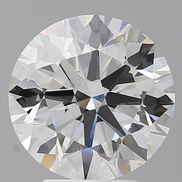 4.06 Carat Round Shaped, Ideal Cut, F Color, VVS2 Clarity, IGI Certified Lab Grown Diamond