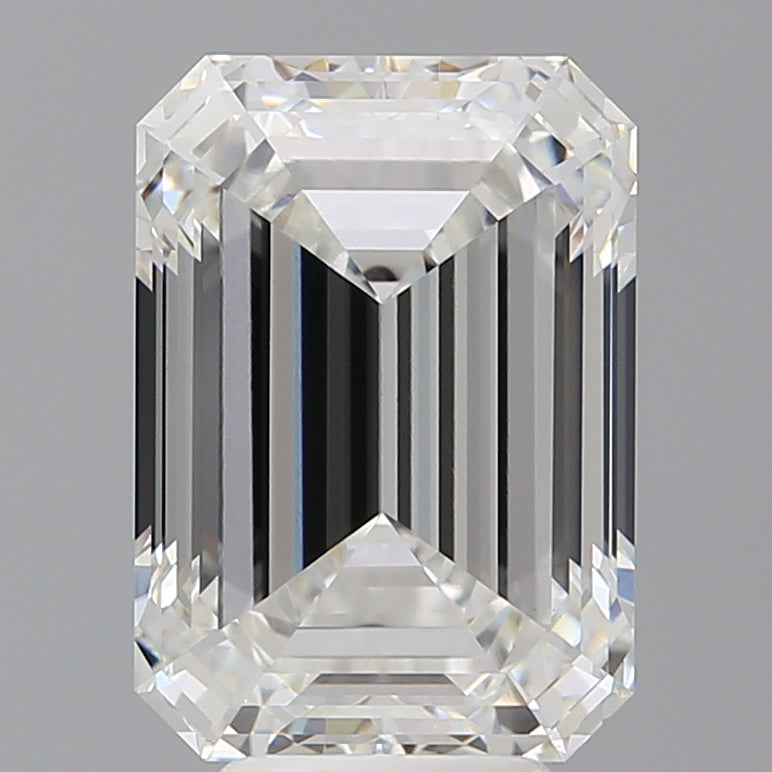 6.60 Carat Emerald Shaped, Ideal Cut, E Color, VVS2 Clarity, IGI Certified Lab Grown Diamond