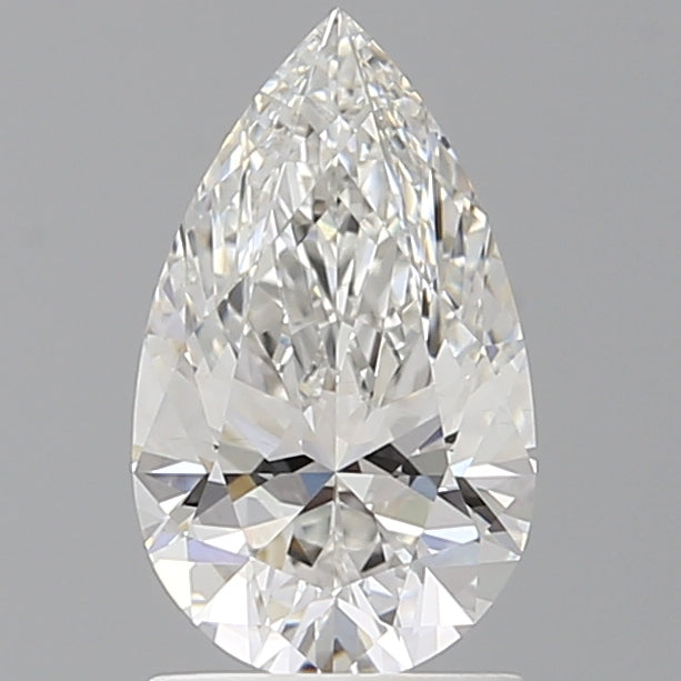 1.57 Carat Pear Shaped, Ideal Cut, F Color, VS1 Clarity, IGI Certified Lab Grown Diamond