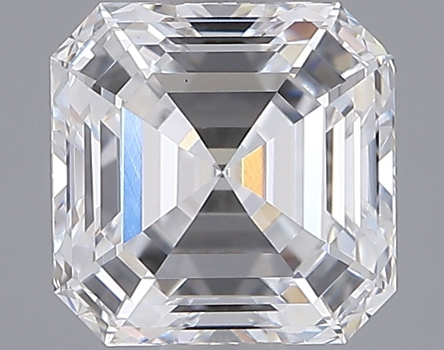1.49 Carat Asscher Shaped, Ideal Cut, D Color, VS1 Clarity, IGI Certified Lab Grown Diamond