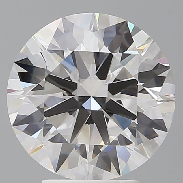 4.06 Carat Round Shaped, Ideal Cut, F Color, VVS2 Clarity, IGI Certified Lab Grown Diamond