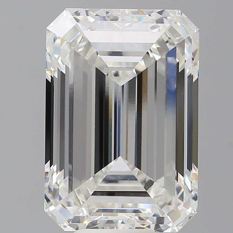 11.54 Carat Emerald Shaped, Ideal Cut, F Color, VVS2 Clarity, IGI Certified Lab Grown Diamond