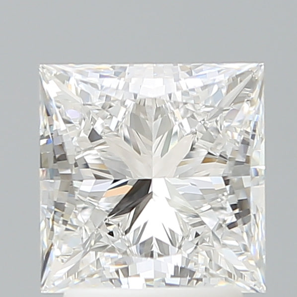 2.57 Carat Princess Shaped, Ideal Cut, D Color, VVS2 Clarity, IGI Certified Lab Grown Diamond