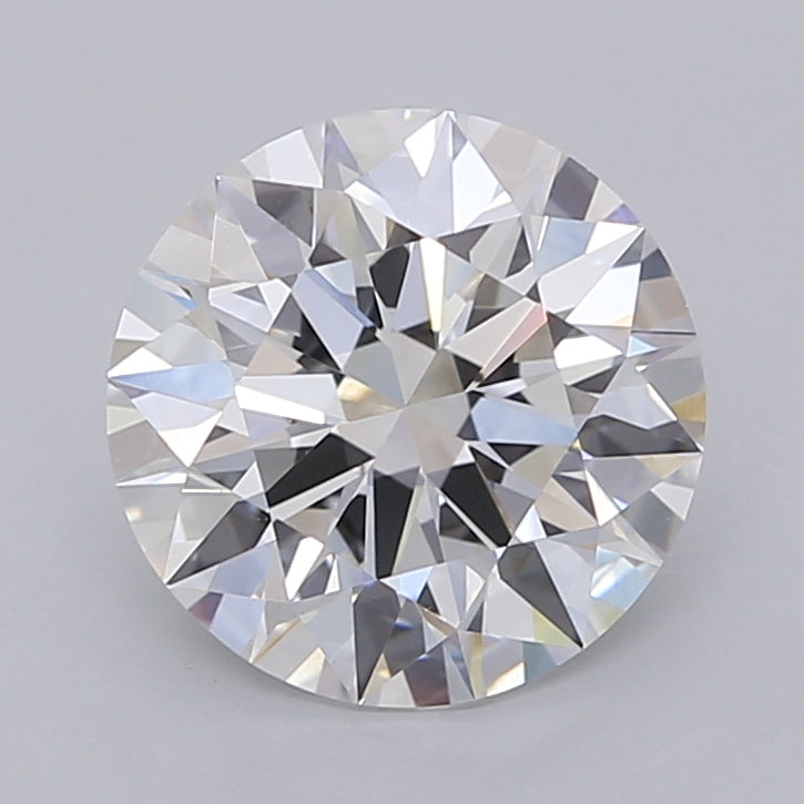 3.06 Carat Round Shaped, Ideal Cut, E Color, VVS2 Clarity, IGI Certified Lab Grown Diamond