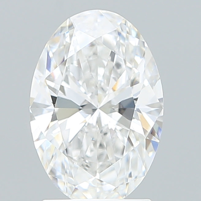 2.06 Carat Oval Shaped, Ideal Cut, D Color, VVS2 Clarity, IGI Certified Lab Grown Diamond