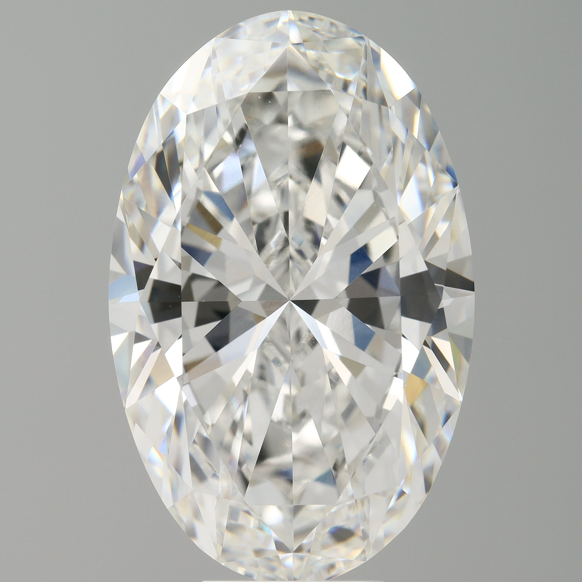 10.08 Carat Oval Shaped, Ideal Cut, F Color, VVS2 Clarity, IGI Certified Lab Grown Diamond