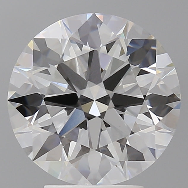 4.10 Carat Round Shaped, Ideal Cut, E Color, VVS2 Clarity, IGI Certified Lab Grown Diamond
