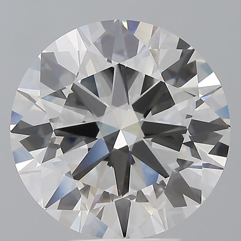 5.00 Carat Round Shaped, Excellent Cut, F Color, VVS2 Clarity, IGI Certified Lab Grown Diamond