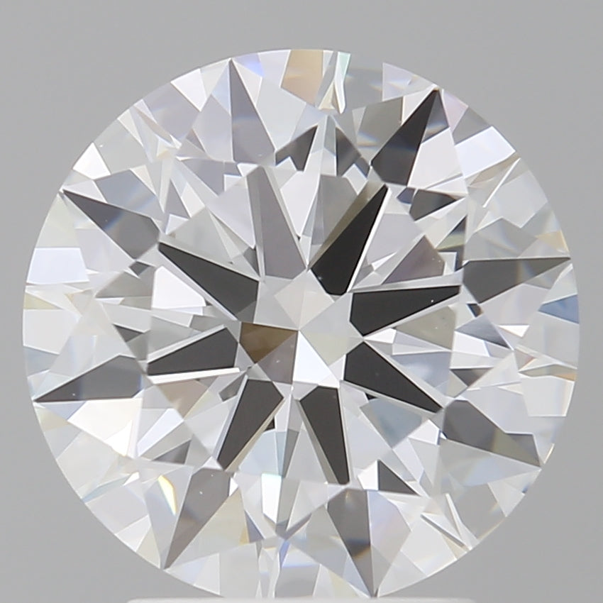 3.04 Carat Round Shaped, Ideal Cut, E Color, VVS2 Clarity, IGI Certified Lab Grown Diamond