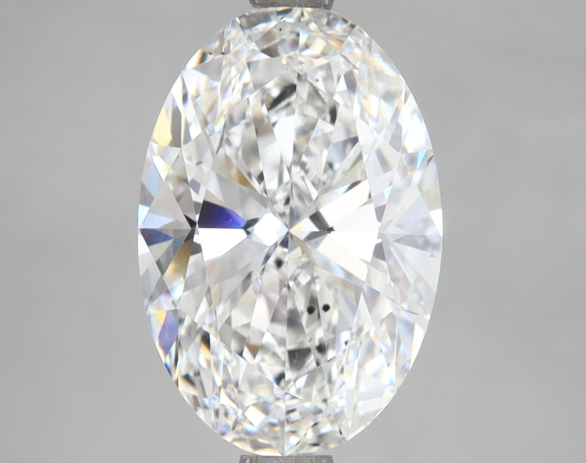 3.59 Carat Oval Shaped, Ideal Cut, F Color, SI1 Clarity, IGI Certified Lab Grown Diamond