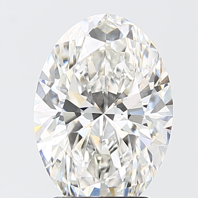 3.04 Carat Oval Shaped, Ideal Cut, F Color, VVS2 Clarity, IGI Certified Lab Grown Diamond