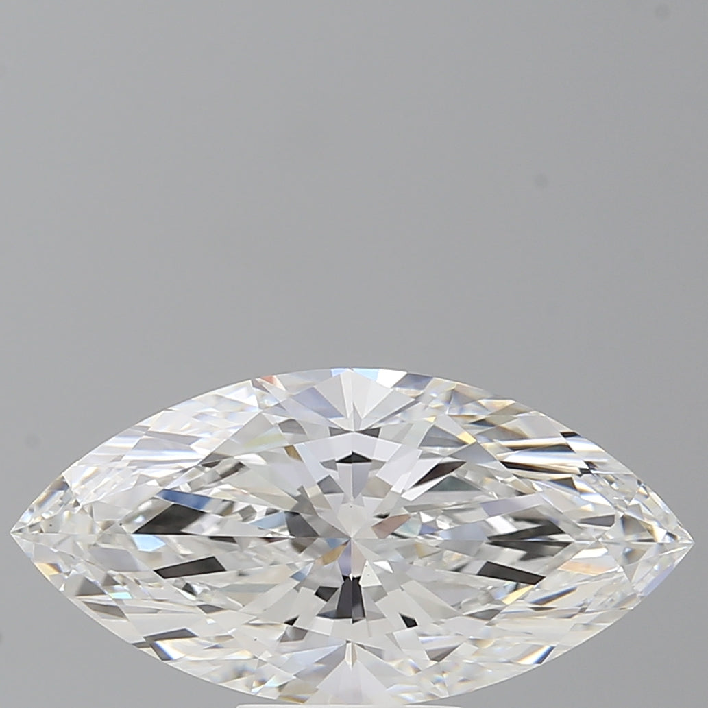 4.60 Carat Marquise Shaped, Ideal Cut, F Color, VS1 Clarity, IGI Certified Lab Grown Diamond