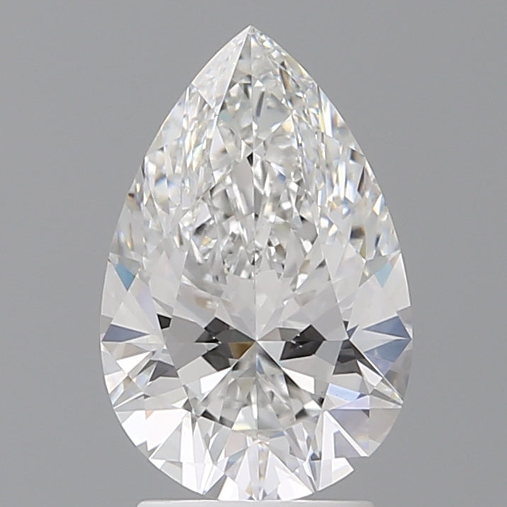 2.59 Carat Pear Shaped, Ideal Cut, E Color, VS1 Clarity, IGI Certified Lab Grown Diamond