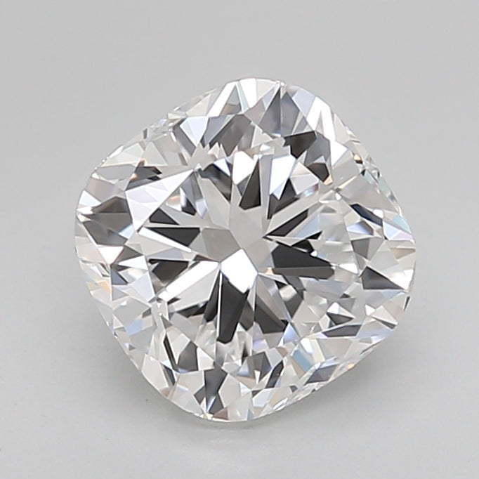 2.09 Carat Cushion Shaped, Very Good Cut, D Color, VVS2 Clarity, IGI Certified Lab Grown Diamond