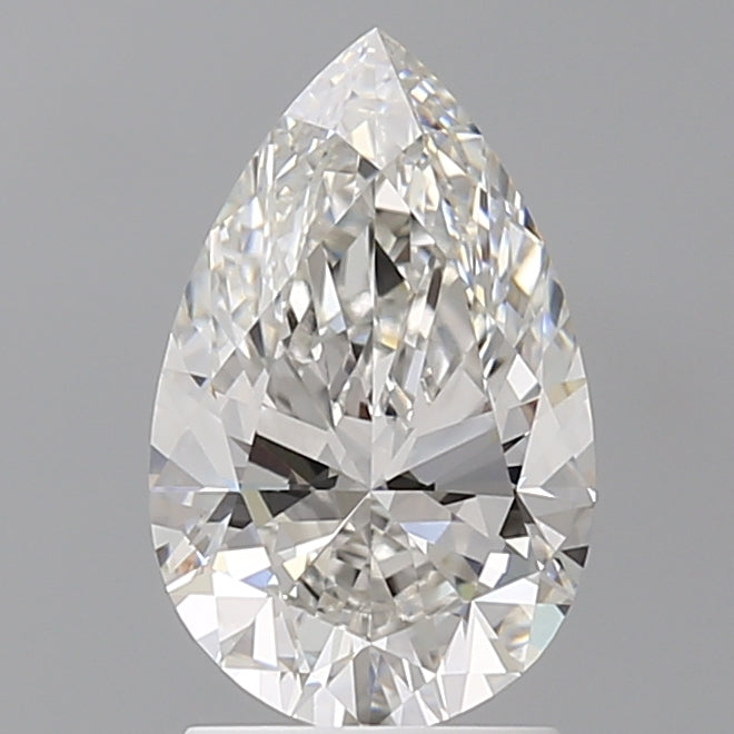 2.08 Carat Pear Shaped, Ideal Cut, F Color, VVS2 Clarity, IGI Certified Lab Grown Diamond