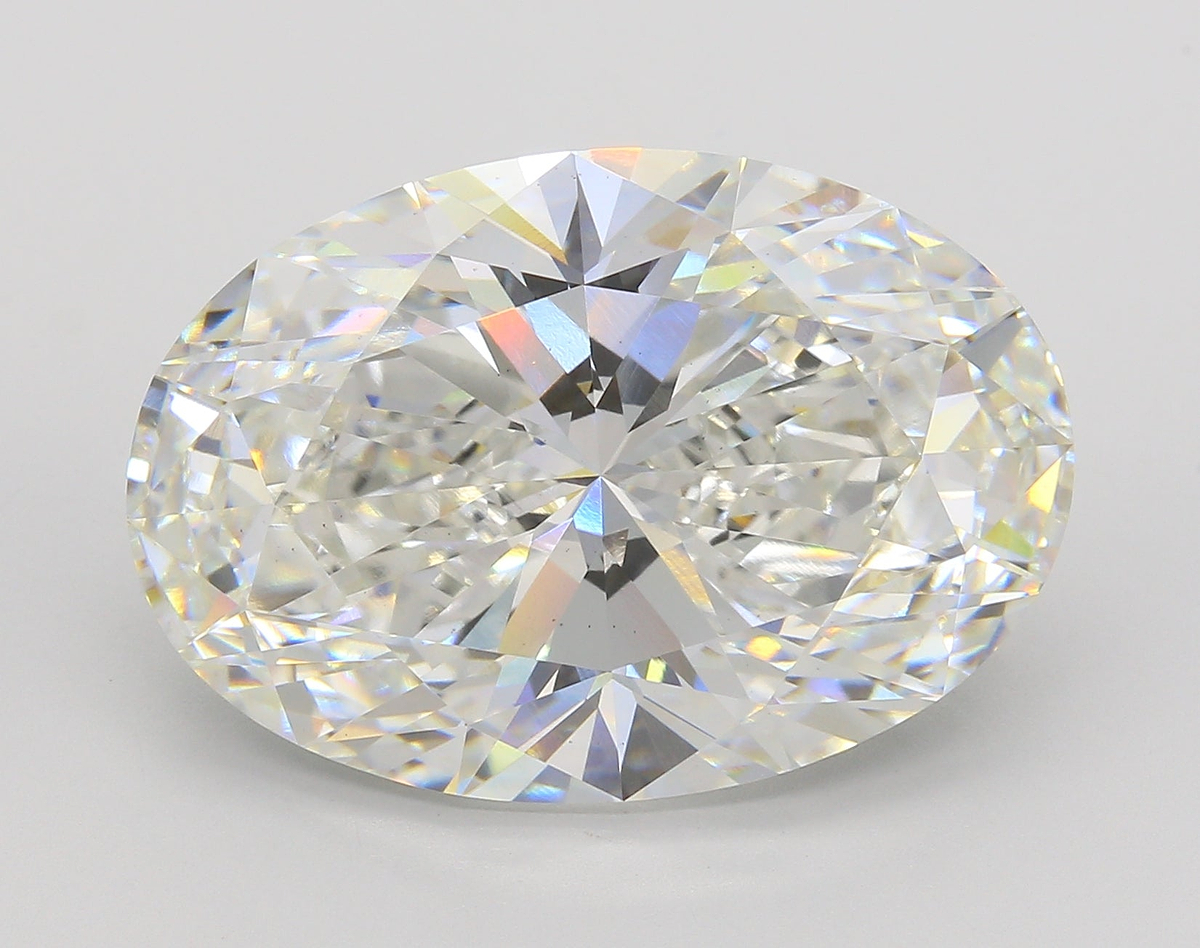 15.32 Carat Oval Shaped, Ideal Cut, F Color, VS1 Clarity, IGI Certified Lab Grown Diamond