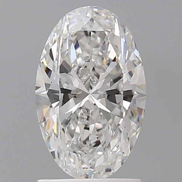 1.59 Carat Oval Shaped, Ideal Cut, D Color, VS1 Clarity, IGI Certified Lab Grown Diamond