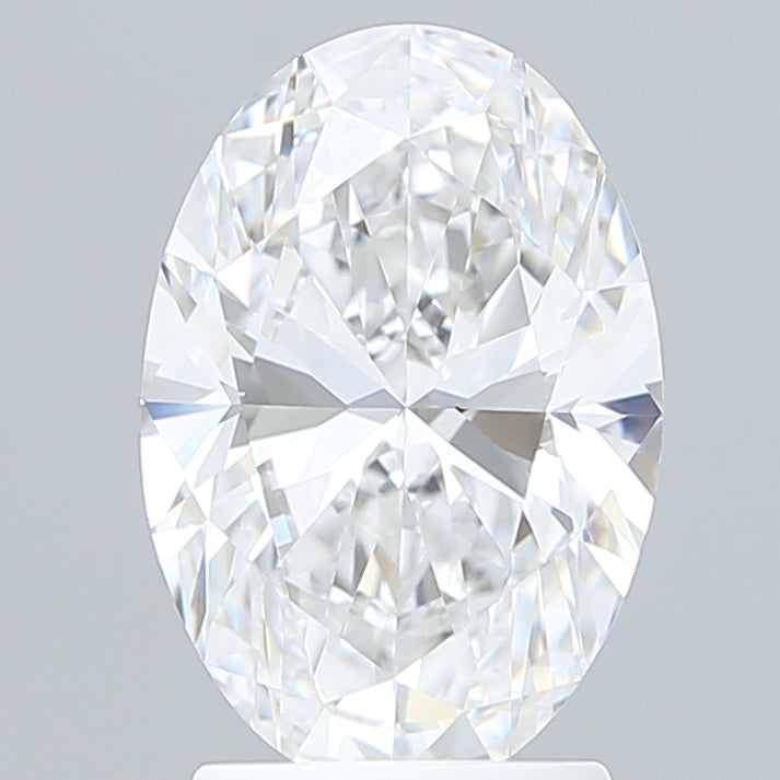 2.54 Carat Oval Shaped, Ideal Cut, D Color, VVS2 Clarity, IGI Certified Lab Grown Diamond