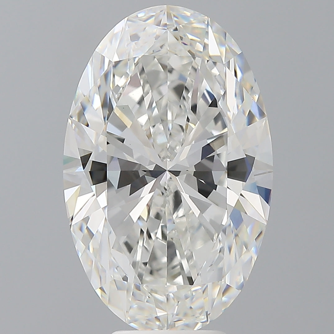 6.57 Carat Oval Shaped, Ideal Cut, E Color, VVS2 Clarity, IGI Certified Lab Grown Diamond