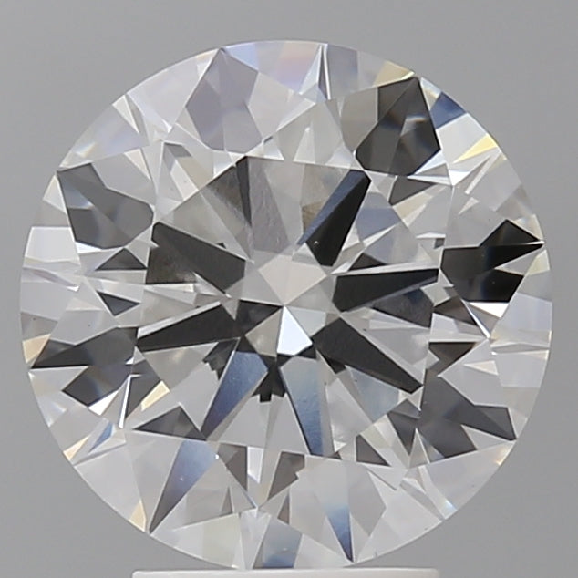 4.07 Carat Round Shaped, Ideal Cut, E Color, VVS2 Clarity, IGI Certified Lab Grown Diamond
