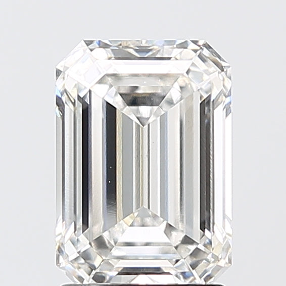 2.10 Carat Emerald Shaped, Ideal Cut, F Color, VS1 Clarity, IGI Certified Lab Grown Diamond