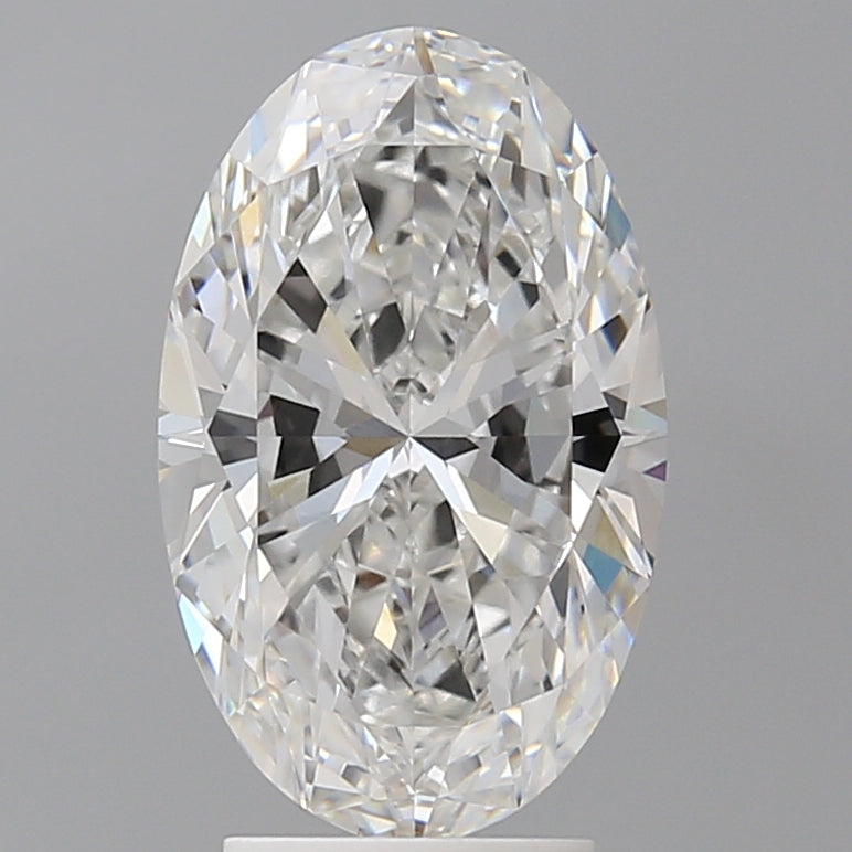 3.54 Carat Oval Shaped, Ideal Cut, E Color, VVS2 Clarity, IGI Certified Lab Grown Diamond