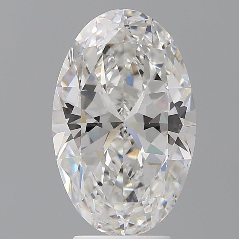 4.06 Carat Oval Shaped, Ideal Cut, E Color, VVS2 Clarity, IGI Certified Lab Grown Diamond