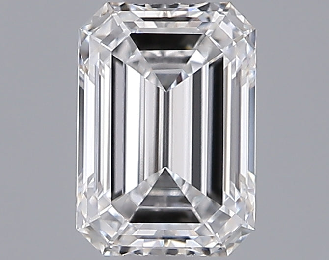 1.04 Carat Emerald Shaped, Ideal Cut, D Color, VVS1 Clarity, IGI Certified Lab Grown Diamond