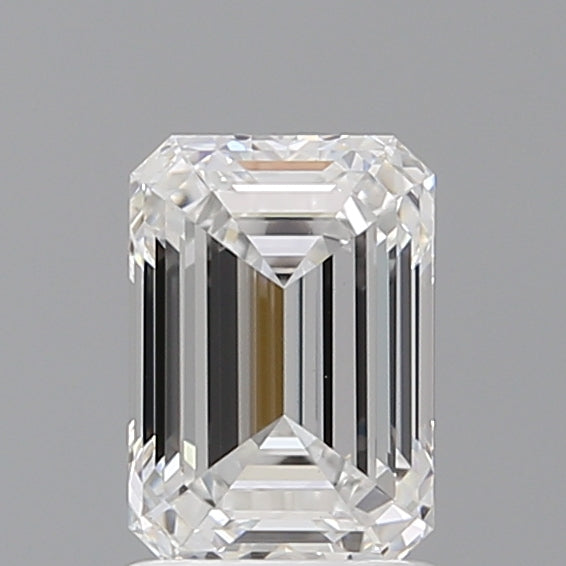 1.59 Carat Emerald Shaped, Ideal Cut, D Color, VVS2 Clarity, IGI Certified Lab Grown Diamond