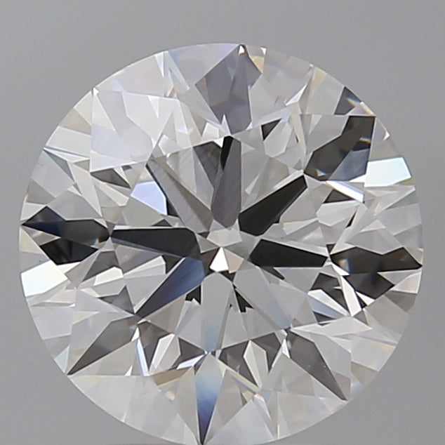 4.04 Carat Round Shaped, Ideal Cut, F Color, VVS2 Clarity, IGI Certified Lab Grown Diamond