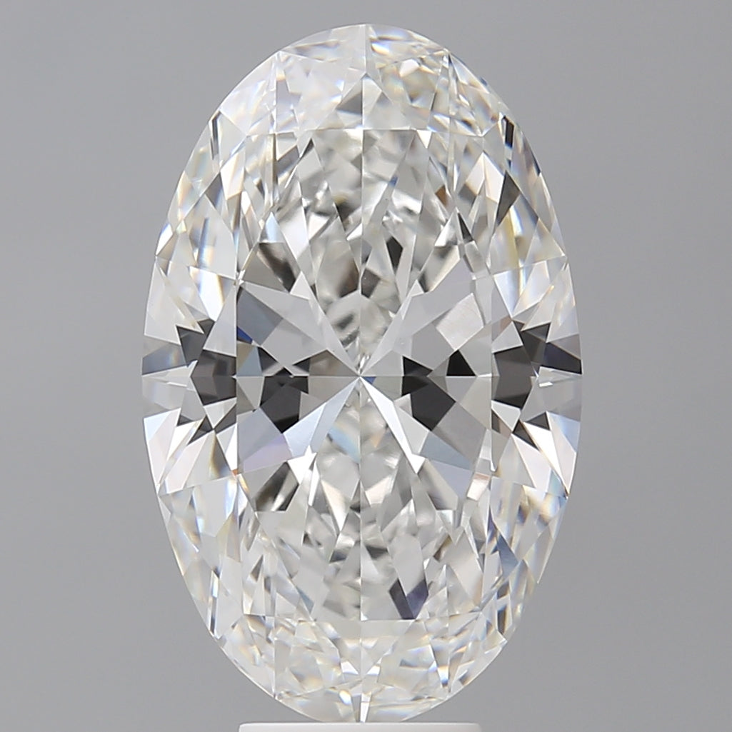 7.60 Carat Oval Shaped, Ideal Cut, F Color, VVS2 Clarity, IGI Certified Lab Grown Diamond