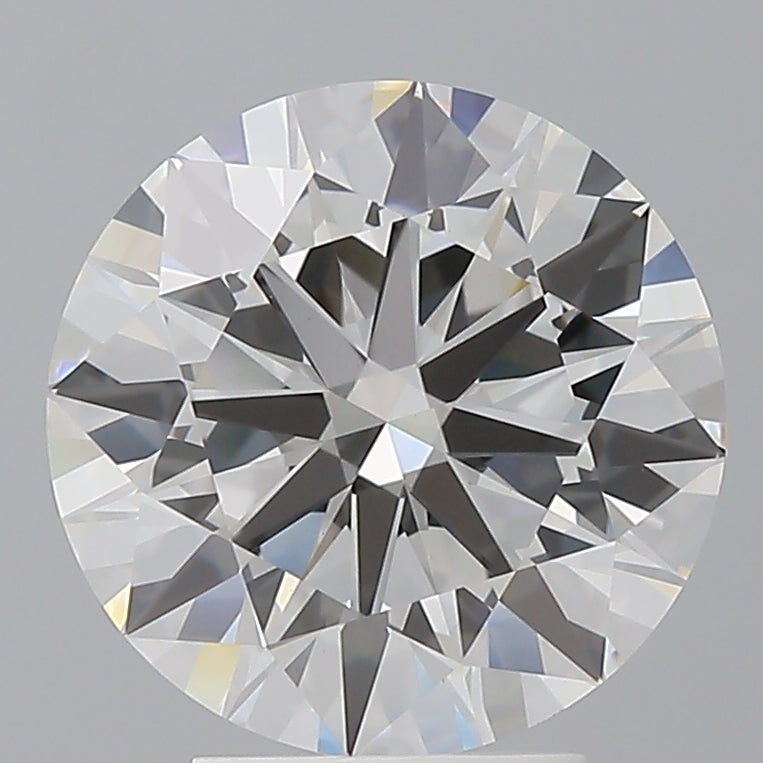 4.05 Carat Round Shaped, Ideal Cut, F Color, VVS2 Clarity, IGI Certified Lab Grown Diamond