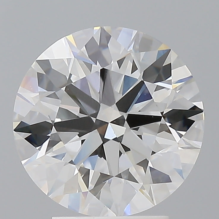 3.55 Carat Round Shaped, Ideal Cut, F Color, VVS2 Clarity, IGI Certified Lab Grown Diamond