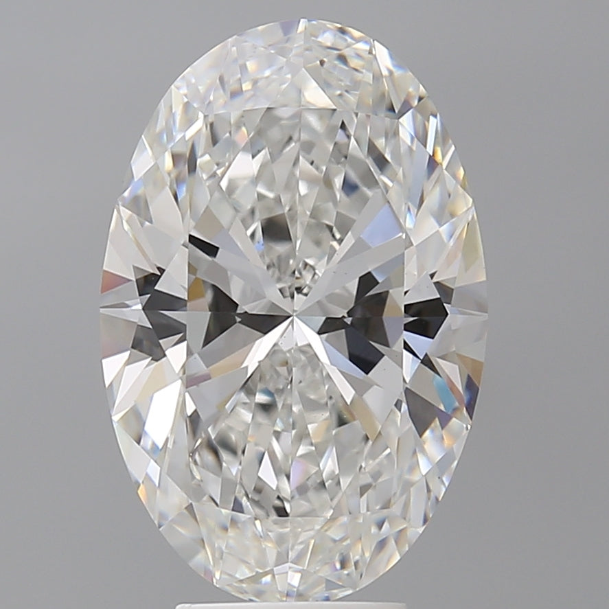 6.03 Carat Oval Shaped, Ideal Cut, E Color, VVS2 Clarity, IGI Certified Lab Grown Diamond