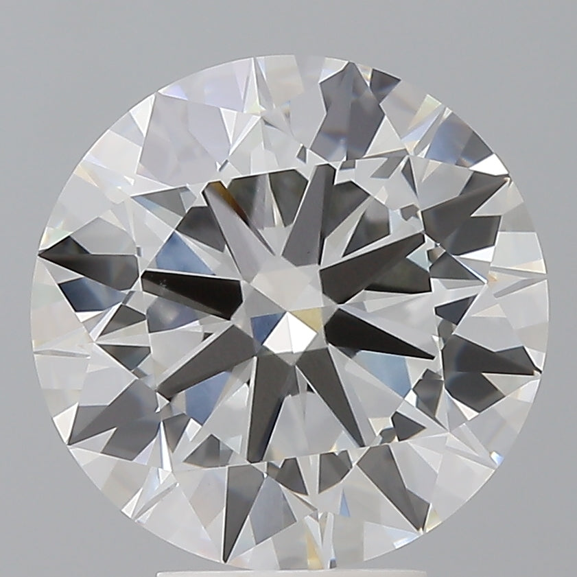 5.51 Carat Round Shaped, Ideal Cut, F Color, VVS2 Clarity, IGI Certified Lab Grown Diamond