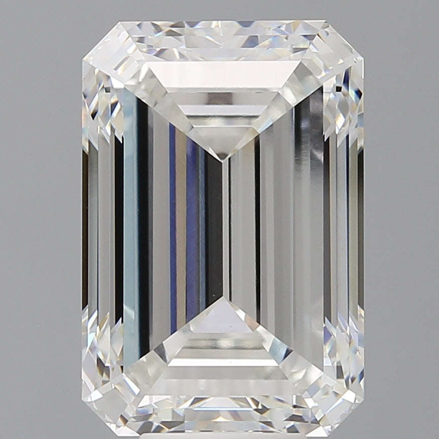 10.03 Carat Emerald Shaped, Excellent Cut, F Color, VVS2 Clarity, IGI Certified Lab Grown Diamond