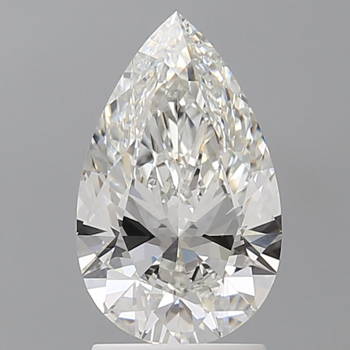 2.05 Carat Pear Shaped, Ideal Cut, E Color, VVS2 Clarity, IGI Certified Lab Grown Diamond