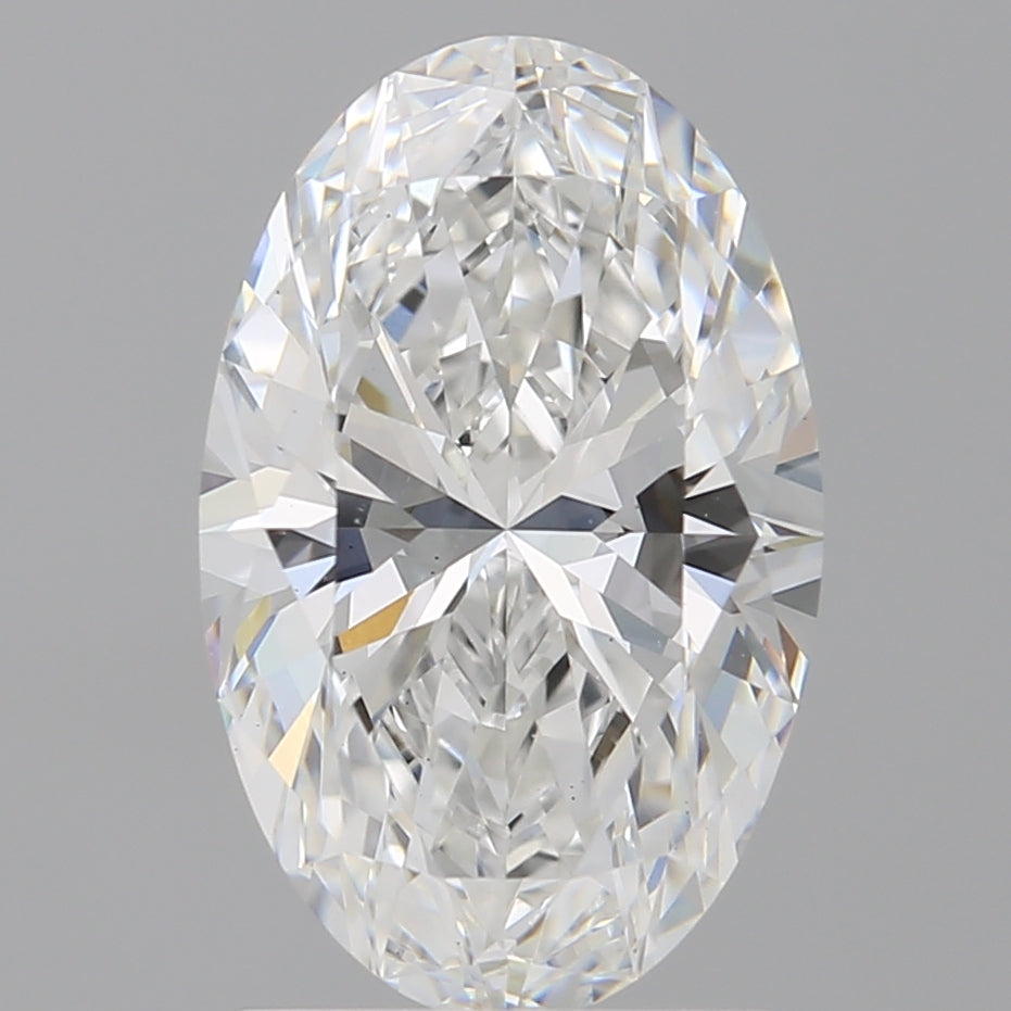 2.03 Carat Oval Shaped, Excellent Cut, E Color, VVS2 Clarity, IGI Certified Lab Grown Diamond